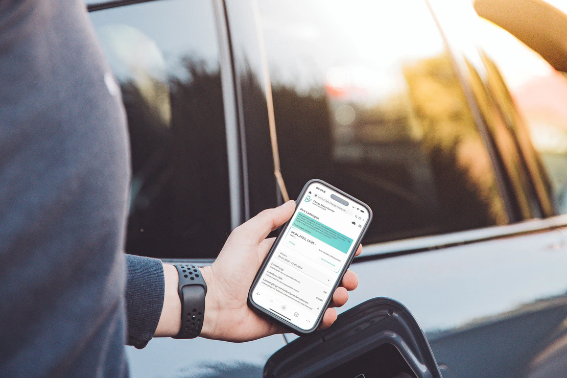 Screenshot of Charge Repay Service on Smartphone